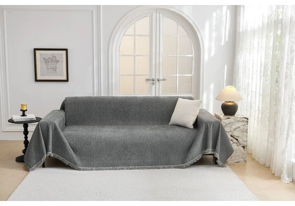 Copridivano grigio scuro per poltrona 70 cm Talo – Filumi