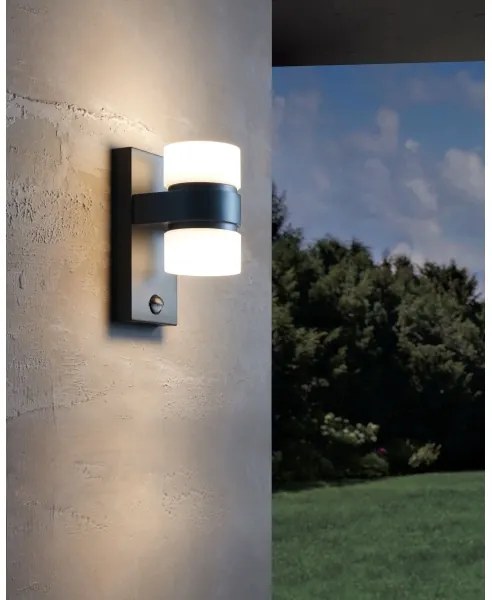 Eglo 96276 - Applique a LED da esterno con sensore ATOLLARI 2xLED/6W