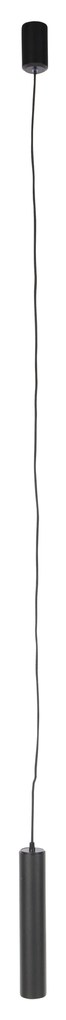 Set di 2 lampade a sospensione di design nere - Tuba Small