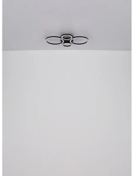 Globo 48039-40 - Lampada LED da soffitto LORETTA LED/40W/230V Ø35,5x53 cm nera