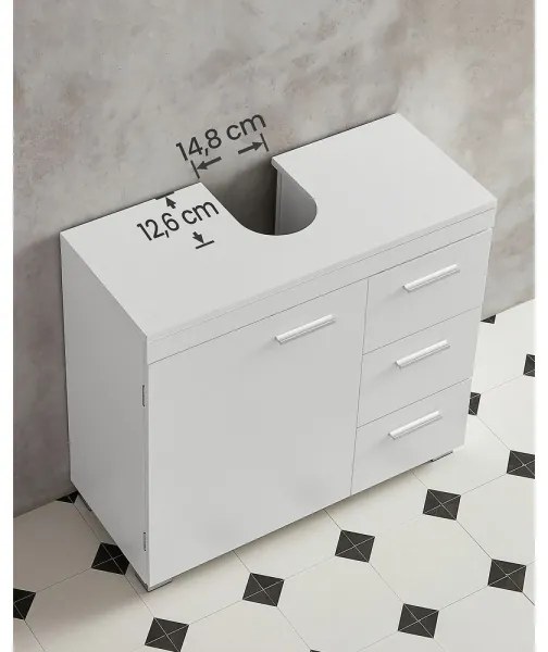 Mobile da bagno NICO bianco