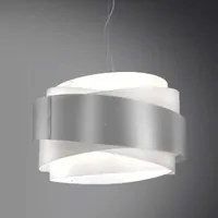 Lampadario a sospensione BEA tre luci Argento diametro 60x h38 cm