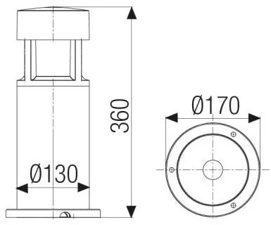 Greta Mini Led 15W 3000°K H. 36Cm