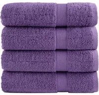 Asciugamani Premium 4 pz Viola 50x100 cm 600 g/m 100% Cotone 137354