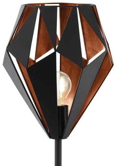 Eglo 49994 - Lampada da terra CARLTON 1 1xE27/60W/230V