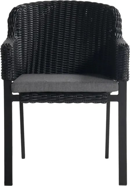 Černá plastová zahradní židle Cairo – Hartman