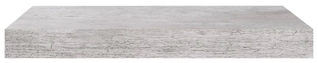 Scaffale a parete grigio cemento 40x23x3,8 cm in mdf