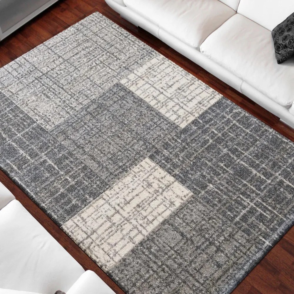 Tappeto moderno universale in grigio Larghezza: 80 cm | Lunghezza: 150 cm