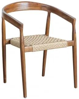 Confezione da 4 sedie da giardino in legno di teak Visby legno di - Sklum