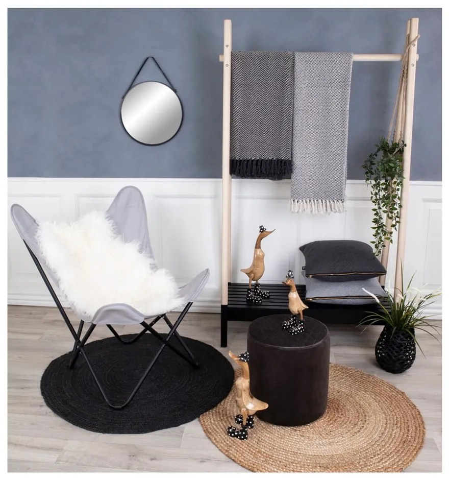 Tappeto rotondo marrone chiaro in iuta tessuto a mano ø 150 cm Bombay – House Nordic