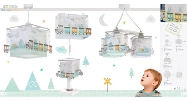 Dalber D-63531 - Lampada per bambini TRAIN 1xE14/40W/230V