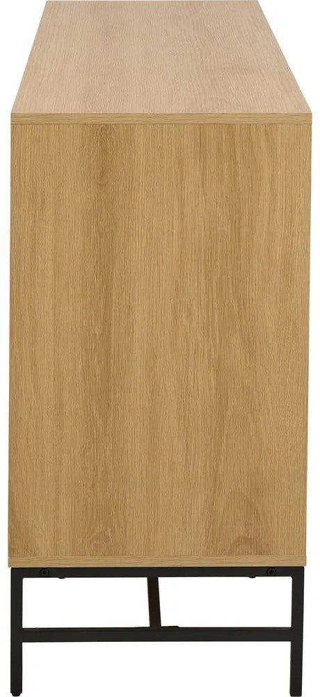 Cassettiera effetto rovere in colore naturale 158x80x40 cm Albany - Actona