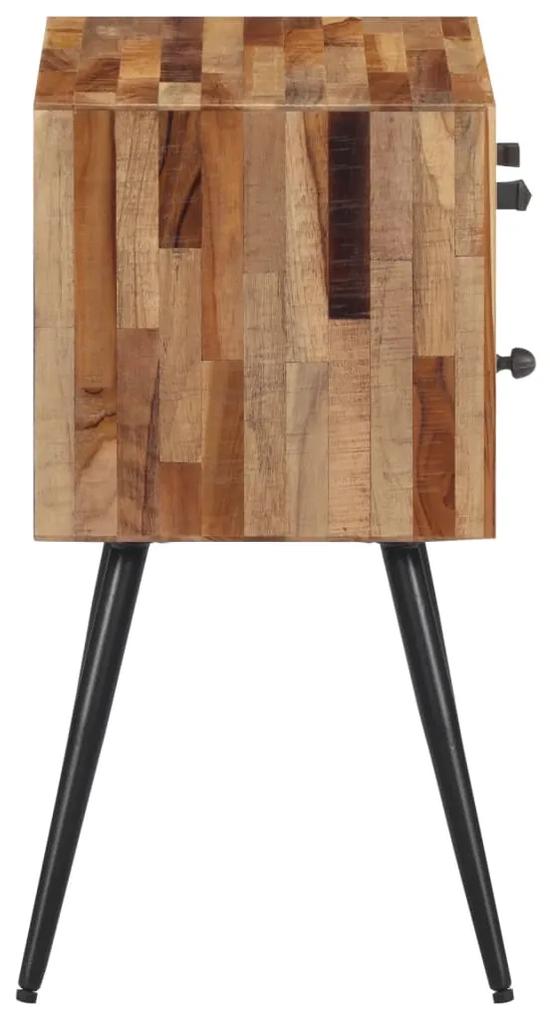 Comodino 47x31,5x60 cm in legno massello di teak