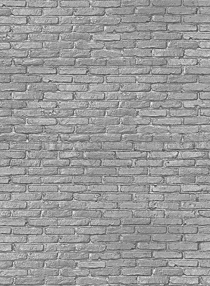 Silver Grey Brick Wallpaper von NLXL Tapeten