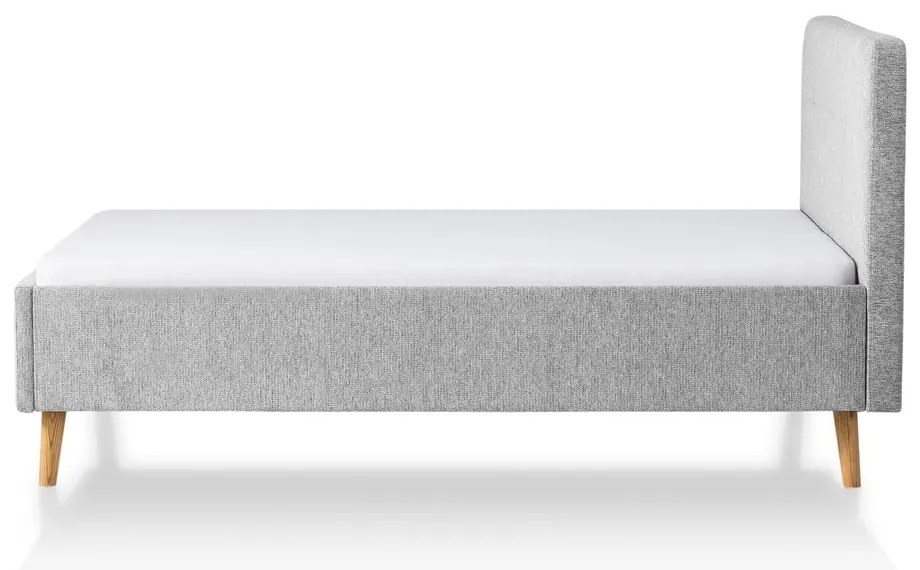 Letto matrimoniale imbottito grigio chiaro rete non inclusa 140x200 cm Smart – Meise Möbel