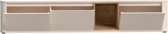 Mobile TV Sospeso 3 Ante 215x40x40 Con Vano A Giorno Lehman Sabbia