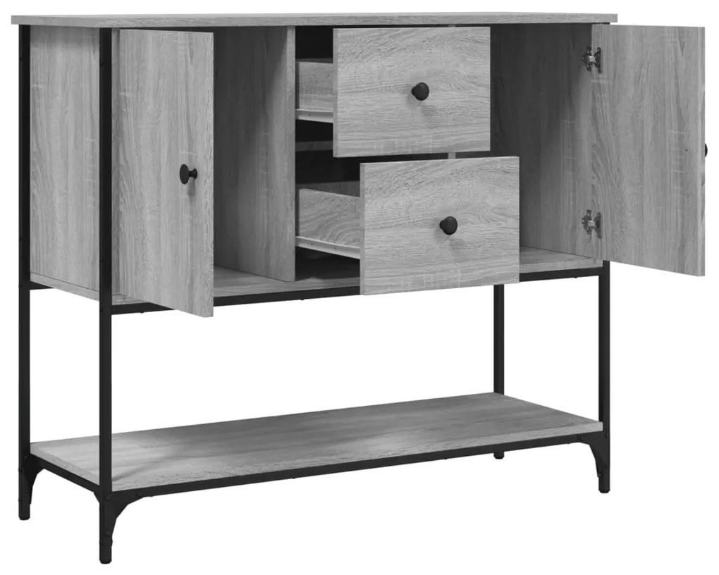 Credenza grigio sonoma 100x36x85 cm in legno multistrato