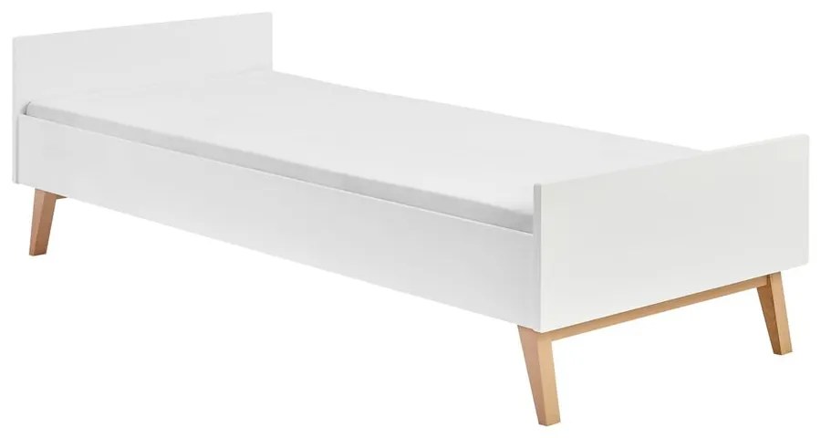 Letto bianco per bambini , 90 x 200 cm Swing - Pinio