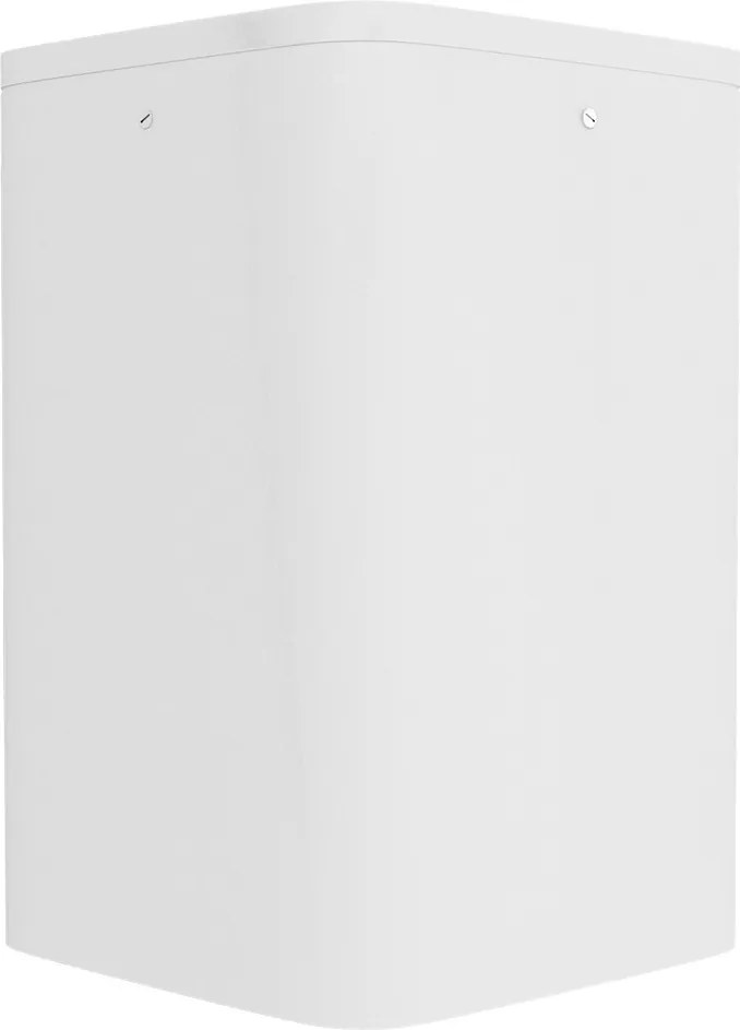 Plafoniera da soffitto E27 Quadrata IP54 in Alluminio - Bianca