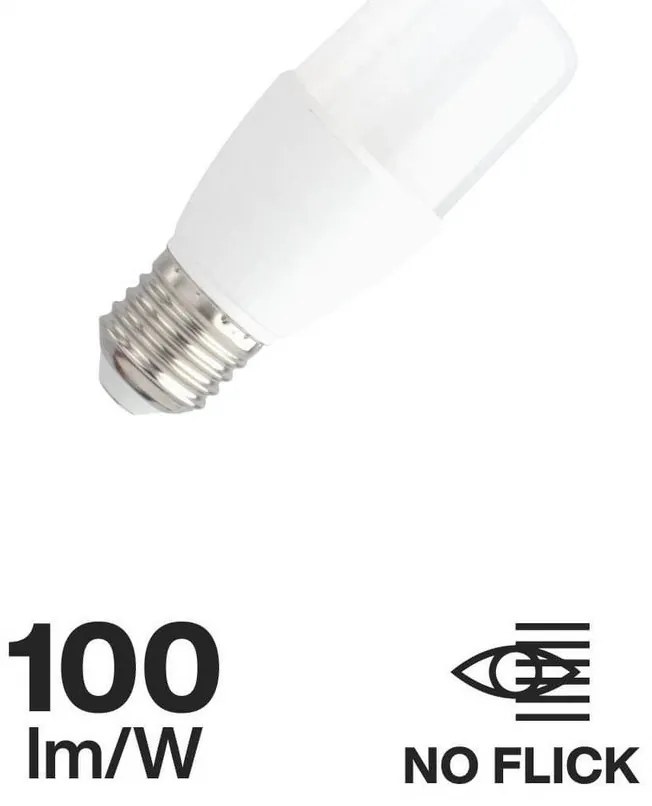 Lampada LED SOTTILE E27 9W T37 100lm/W Colore Bianco Freddo 6.000K