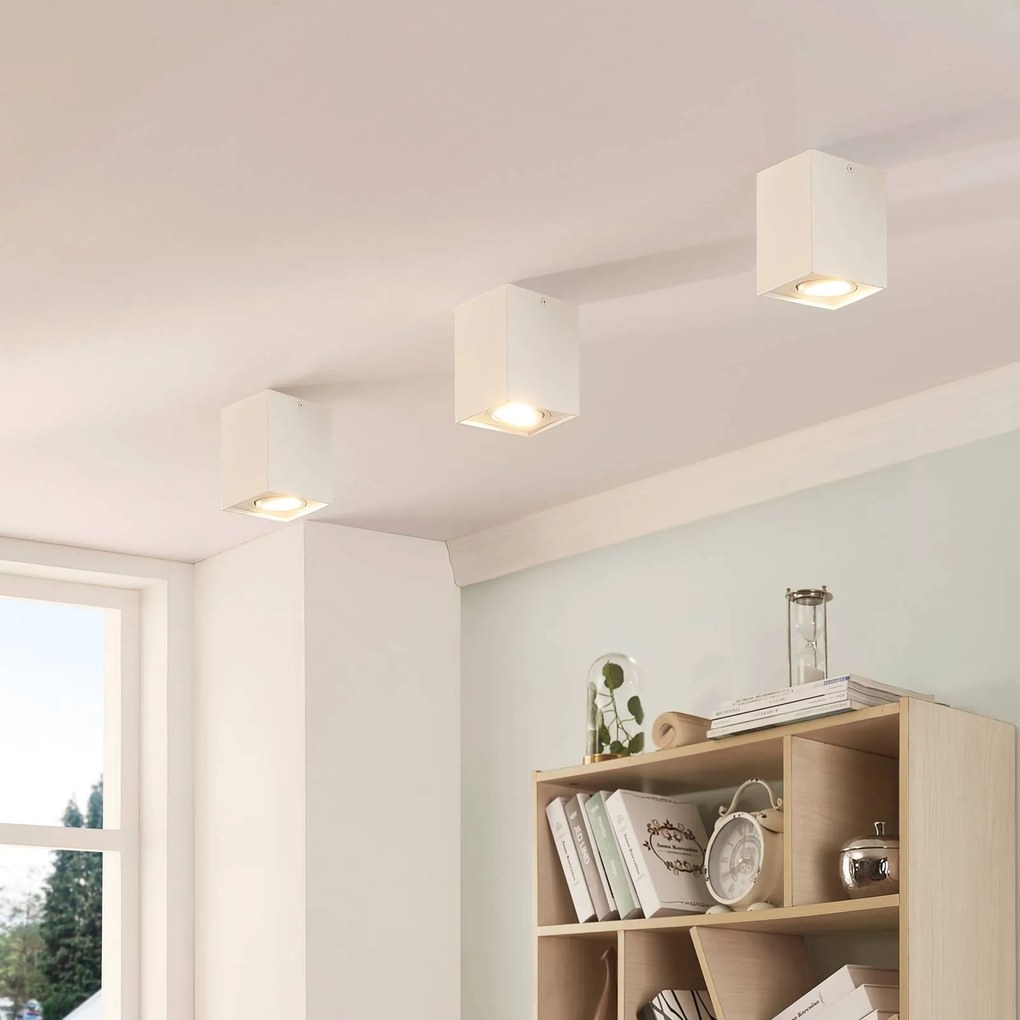 Arcchio faretto da soffitto Jolina, angolare, bianco, set di 2, alluminio