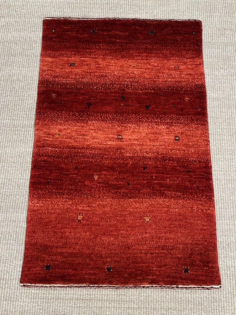Loribaft Tappeto 60x90 Rosso (Iran) Annodato A Mano