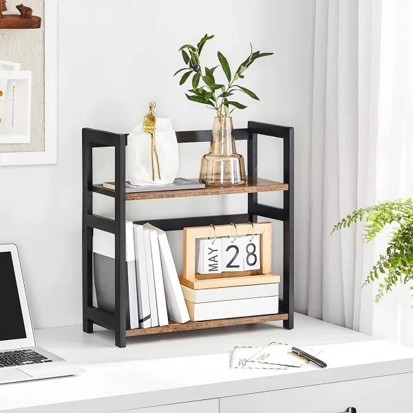 Mensola portaoggetti MARGE marrone/nero