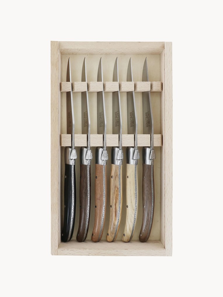 Coltelli fatti a mano con finitura satinata Essentiel 6 pz