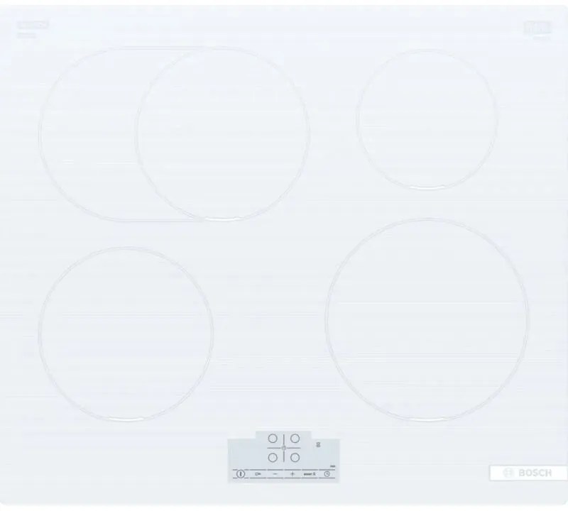 Bosch - Serie 6 PIF612BB1E piani di cottura White Built-in 60 cm Con piano cottura a induzione de 4 zona/e