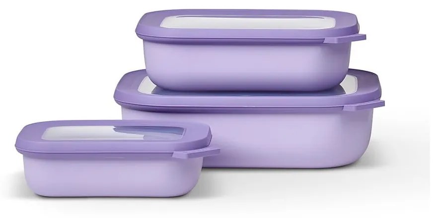 Scatole per alimenti in set da 3 Vivid lilac - Mepal