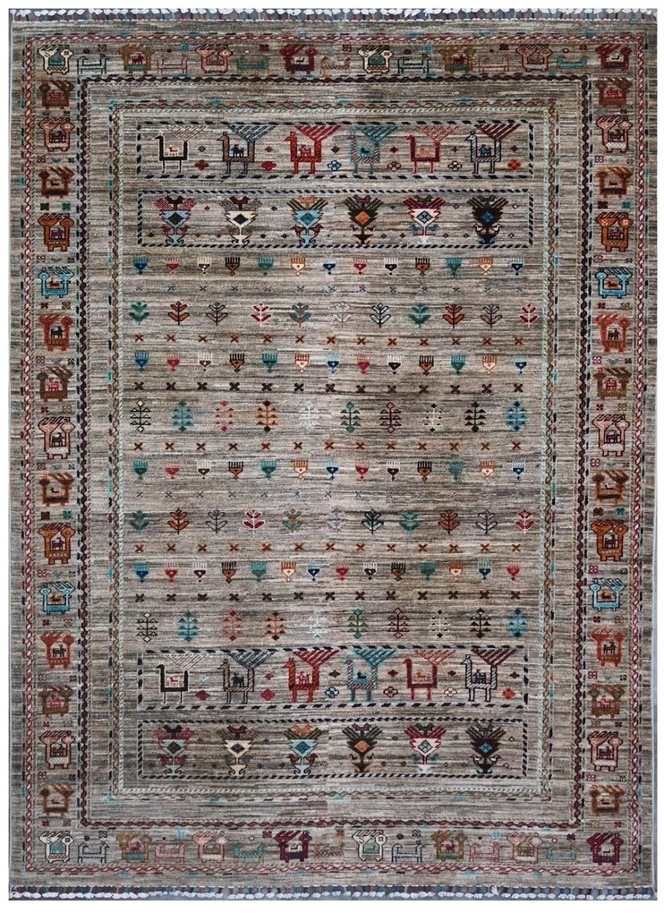 Samarkand Tappeto 210x150 (Pakistan) Annodato A Mano