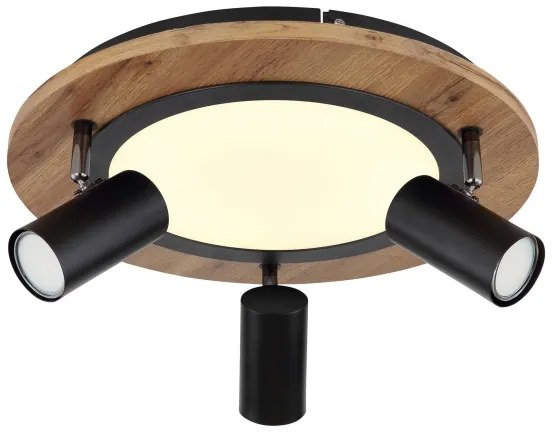 Globo 67307D - Faretto LED KASSU 3xGU10/5W + LED/15W/230V