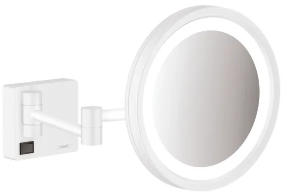 Specchio A Muro Da Rasatura Orientabile Con Luce Led Bianco Opaco Hansgrohe Addstoris 41790700