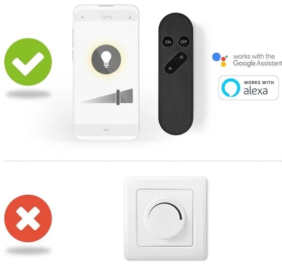 Nedis WIFILRF10C37 - Lampadina LED dimmerabile E14/4,9W/230V 1800-3000K Wi-Fi Tuya