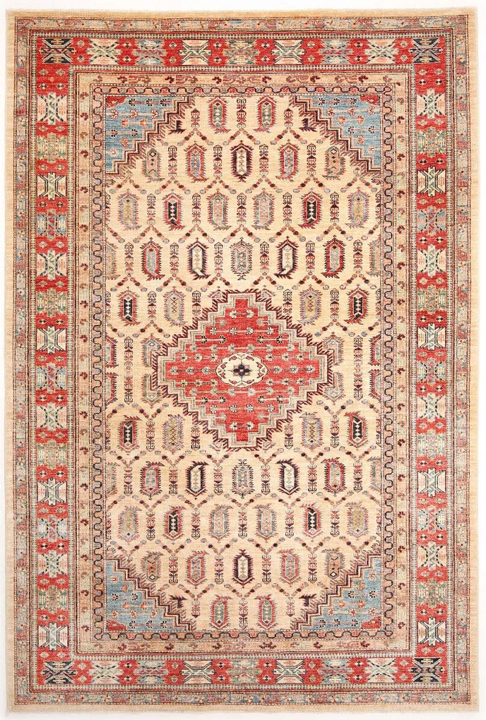Kazak Tappeto 300x210 Rosso (Pakistan) Annodato A Mano