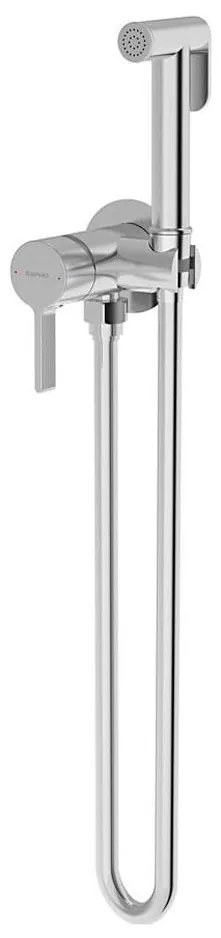 Sapho-Rubinetto per bidet con doccia da incasso ICONIC cromo lucido