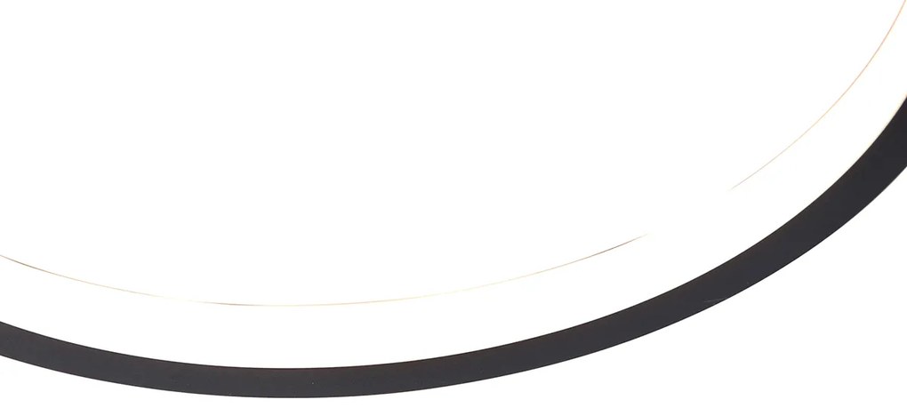 Plafoniera nera inclusa LED dimmerabile a 3 livelli - Lupolo