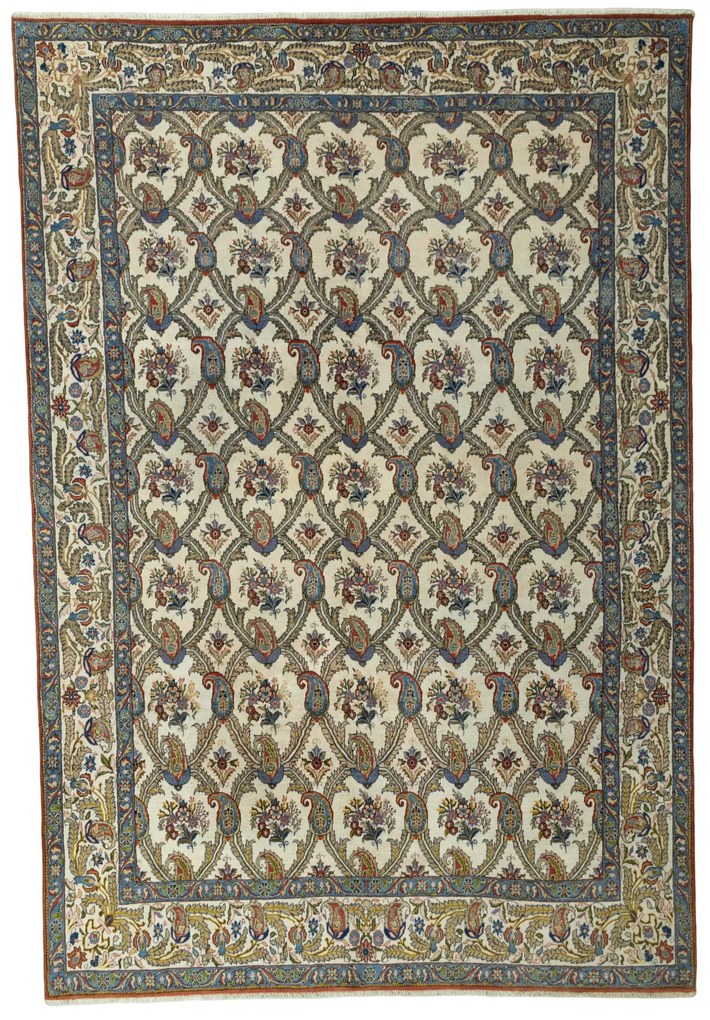 Ghom Tappeto persiano 220 x 320 Beige (Iran) Annodato A Mano