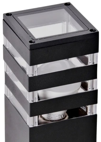 Lampada esterna TEKSAS 1xE27/12W/230V IP44 44 cm antracite con sensore