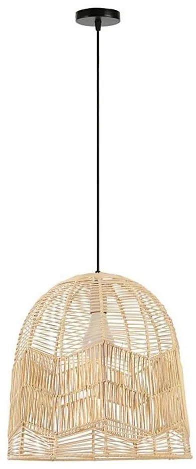 Immax 08262L - Lampadario a sospensione con filo PELO 1xE27/40W/230V diametro 40 cm rattan