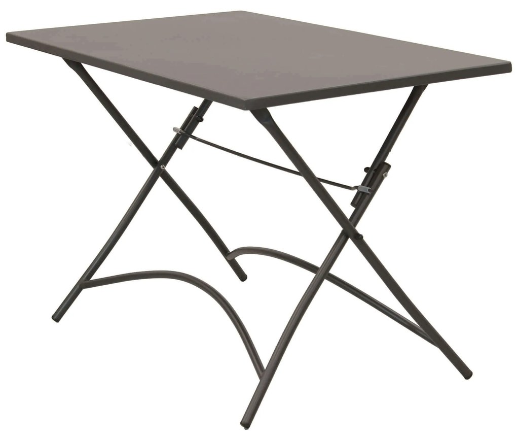 ROMANUS - tavolo in acciaio pieghevole da esterno