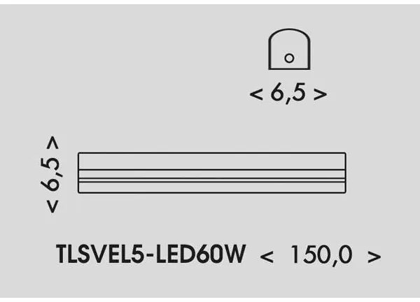 Ecolite TLSVEL5-LED60W - LED Lampada fluorescente VELO LED/36/48/60W/230V bianco
