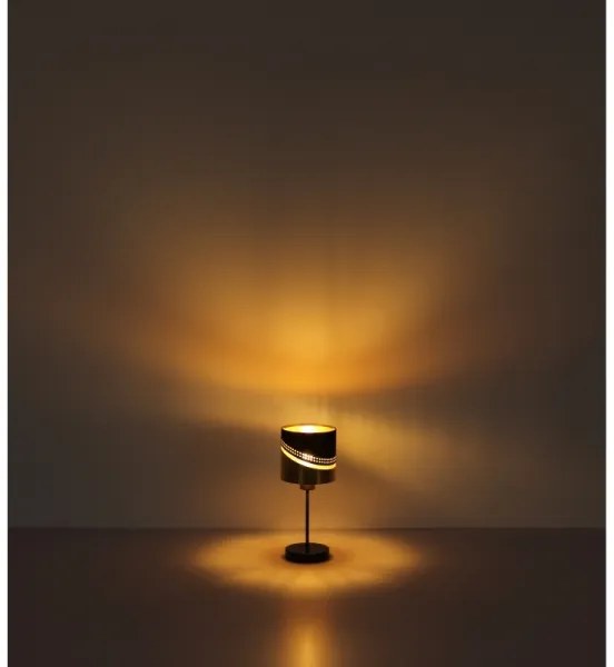 Globo 54046T - Lampada da tavolo OR 1xE27/40W/230V diametro 16 cm nero/oro