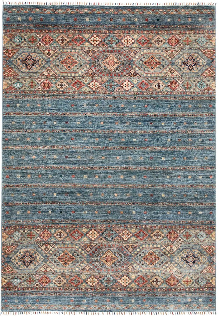 Samarkand Tappeto 230 x 170 Grigio (Pakistan) Annodato A Mano