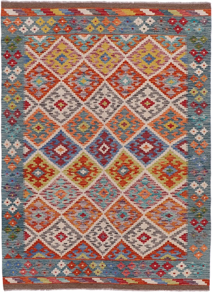 Kilim Tappeto orientale 150x210 (Pakistan) Annodato A Mano