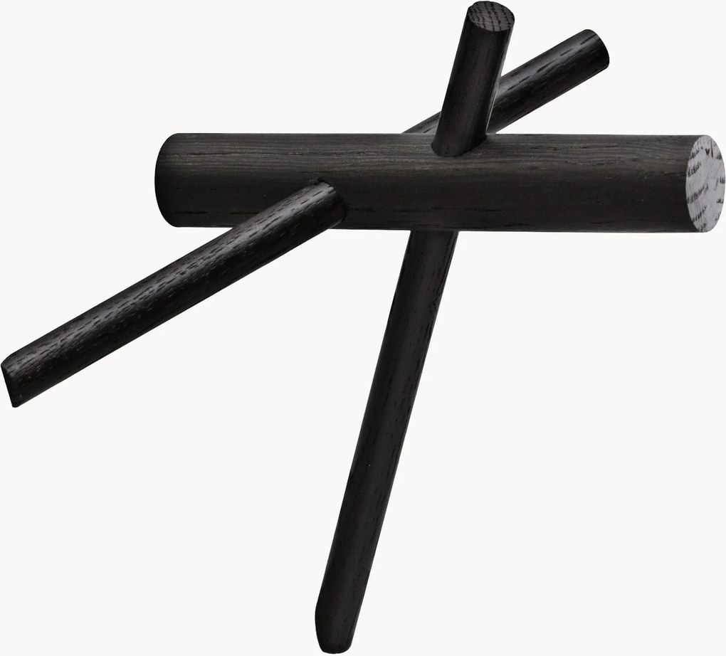 Set di 2 ganci da parete in legno Sticks