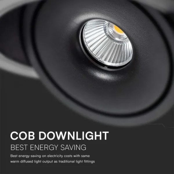 LED Faretto da incasso LED/28W/230V 3000/4000/6400K diametro 20 cm nero