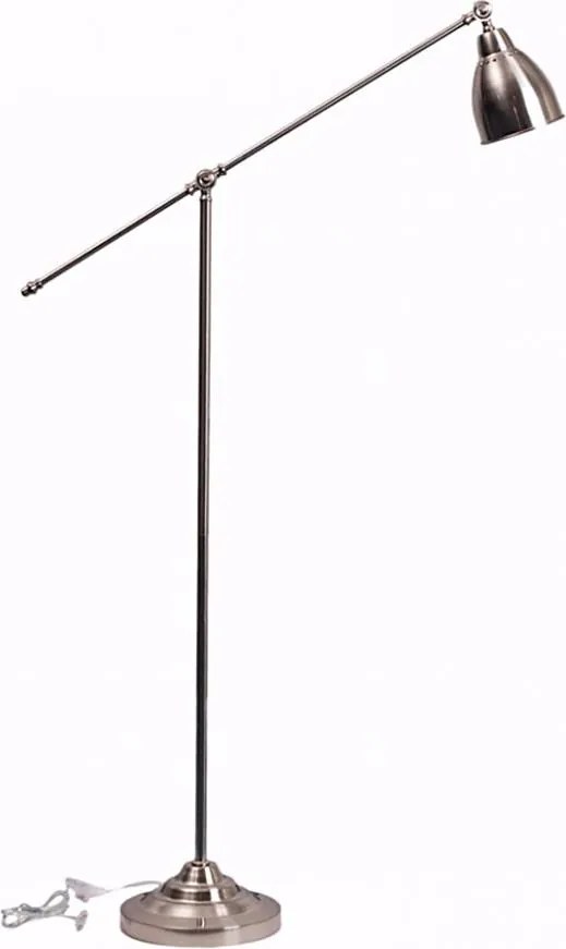 Ideal Lux - Lampada da terra NEWTON 1xE27/42W/230V cromo lucido