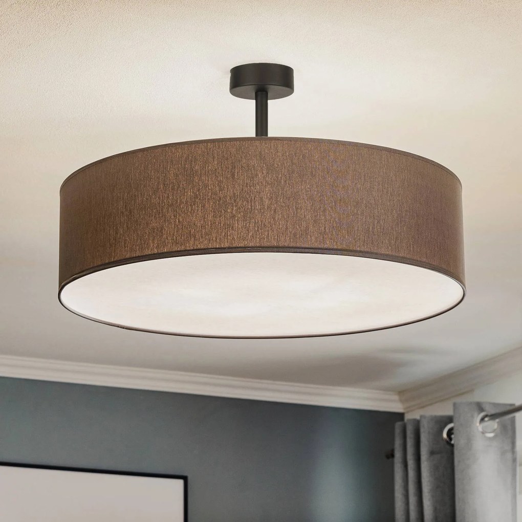 TK Lighting Plafoniere Rondo con distanza, grigio Ø 60cm