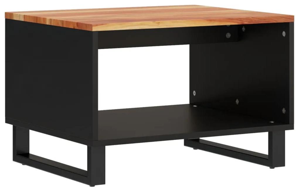 Tavolino da salotto 60x50x40 cm in legno massello di acacia